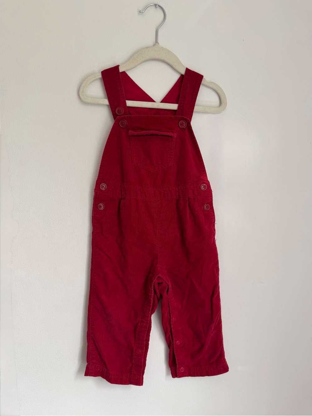 The Children’s Place Red Corduroy Overalls (Size 12-18m)